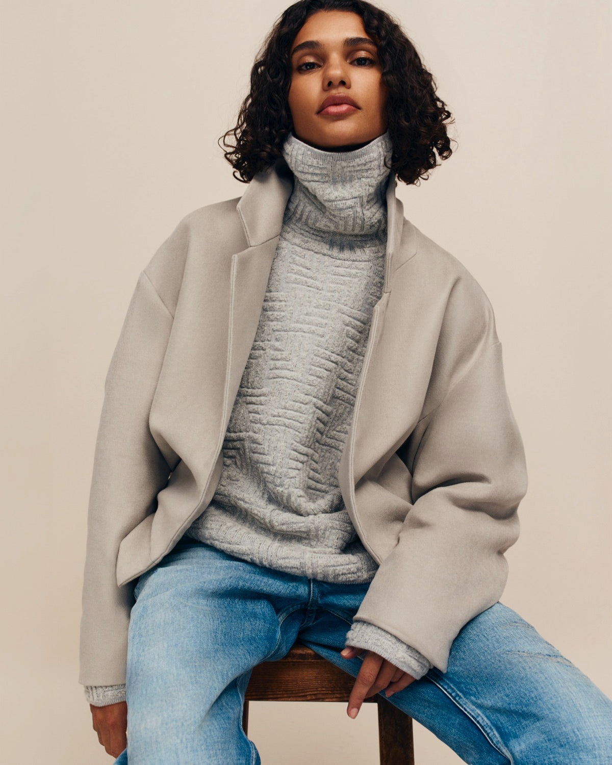Moleskin Notch Lapel Jacket