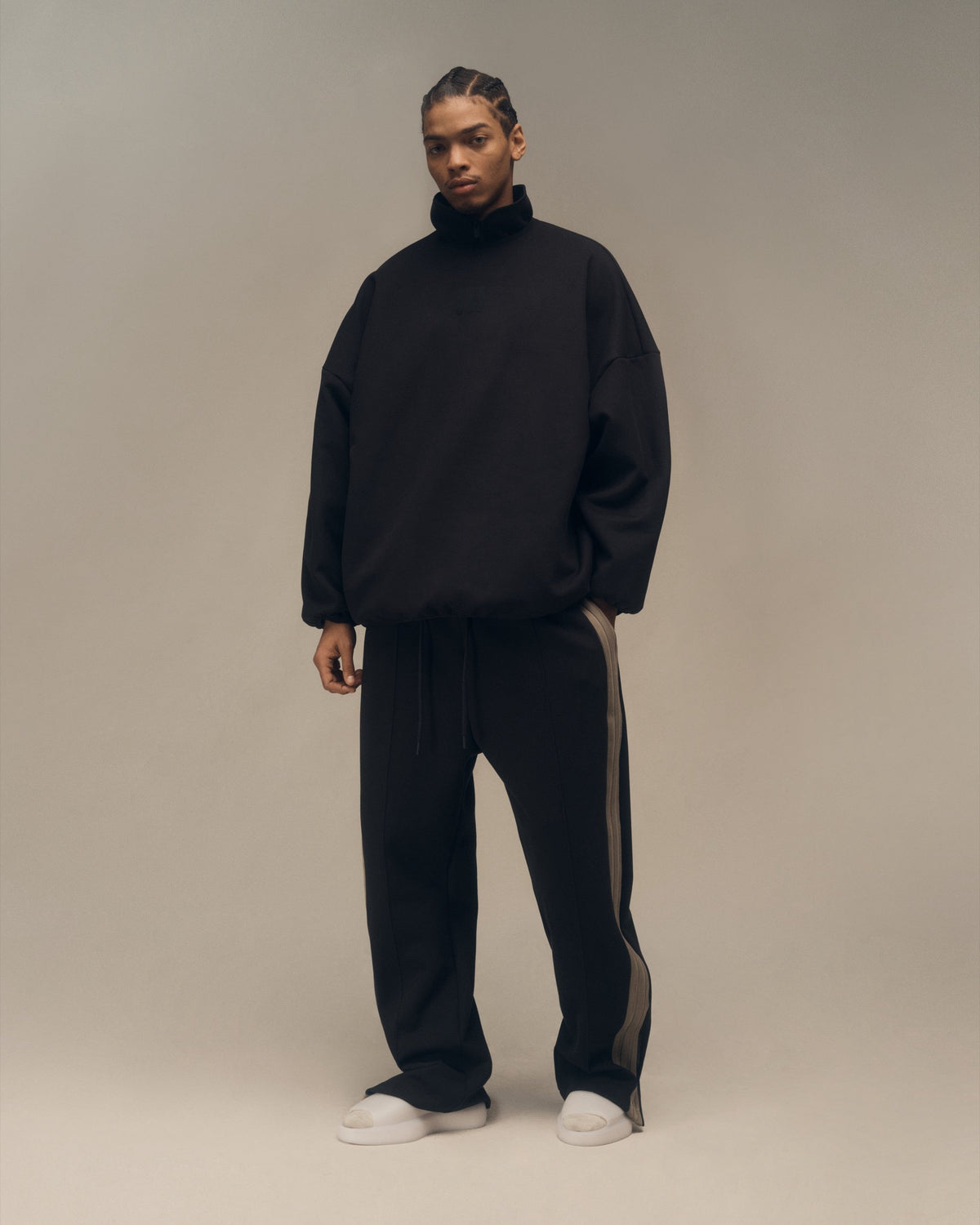 Suede Fleece Crewneck