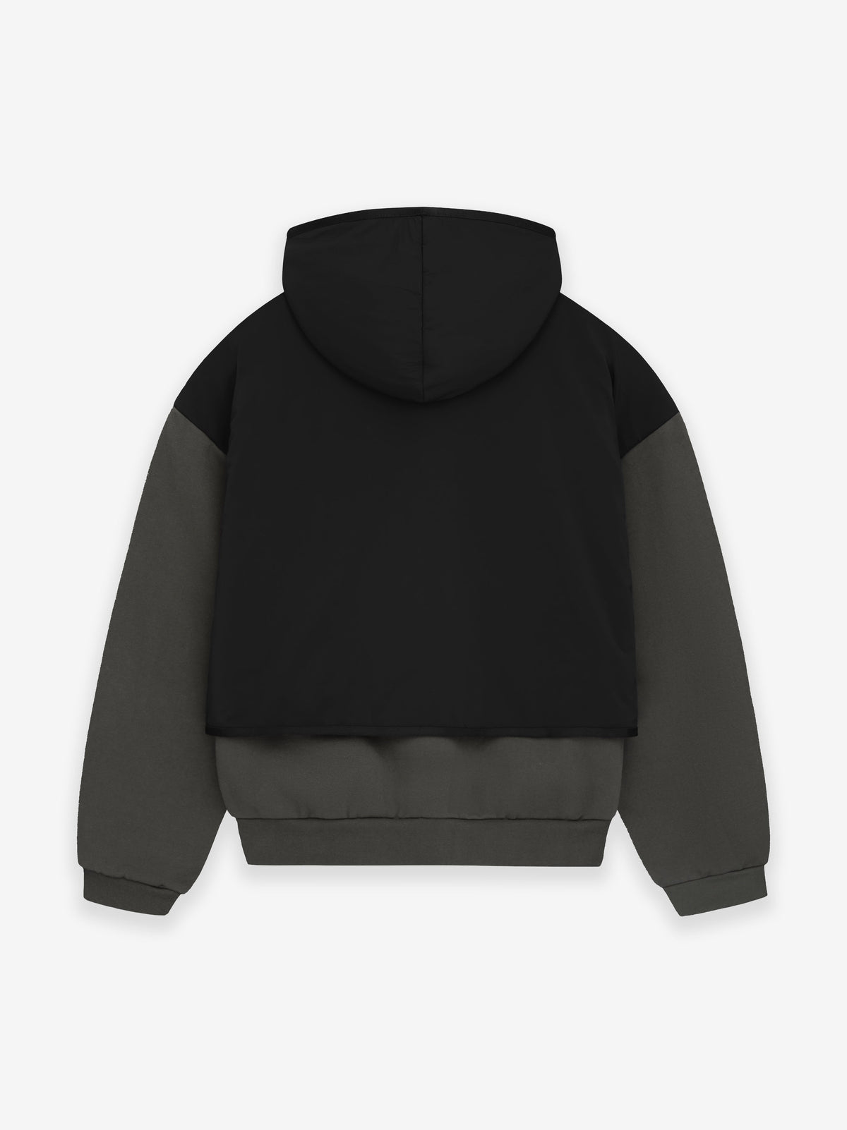 Nylon Fleece Hooded Sweater