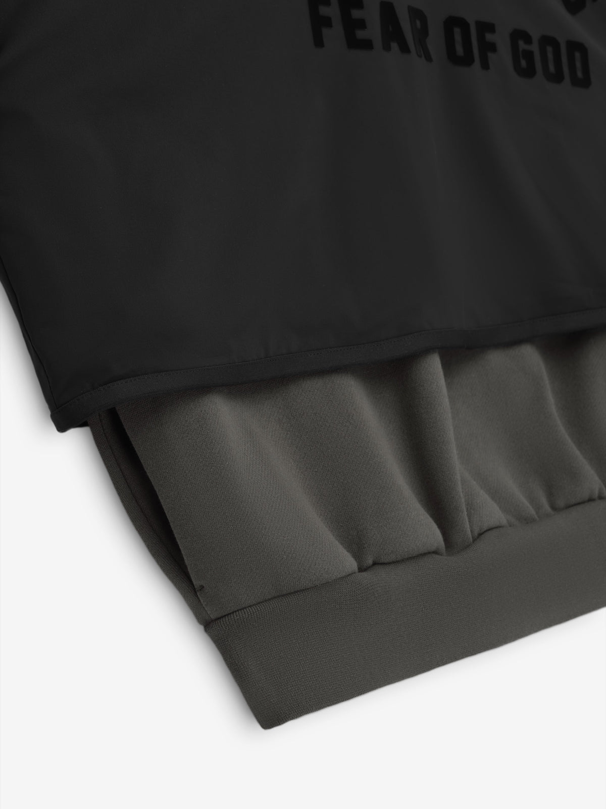 Nylon Fleece Hooded Sweater