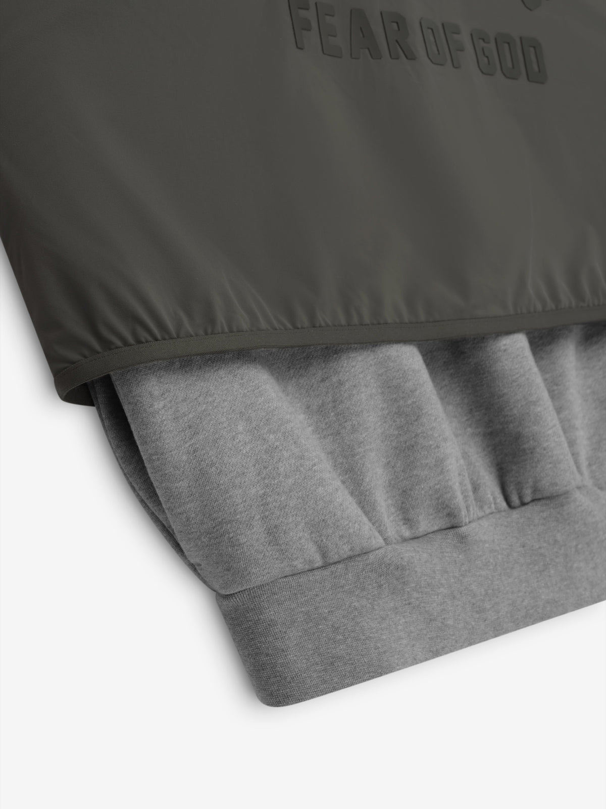 Nylon Fleece Hooded Sweater