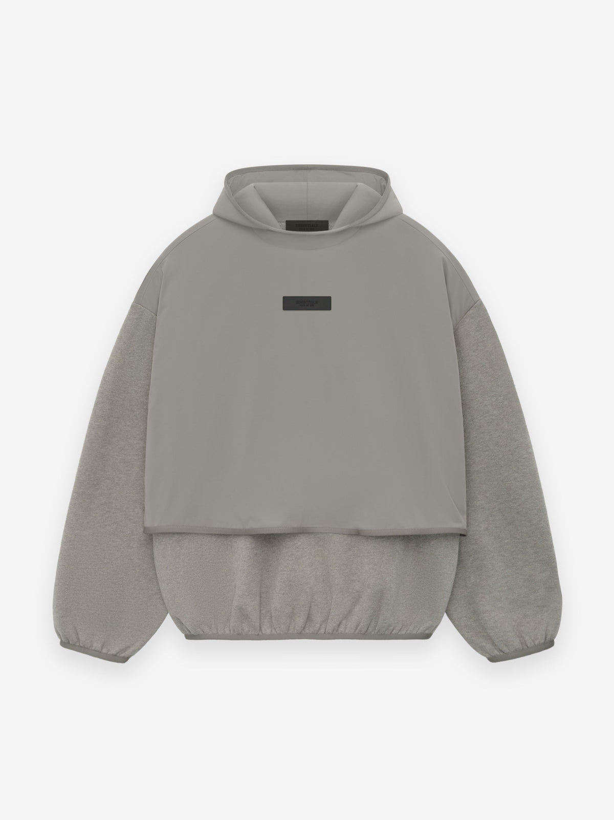 NYLON FLEECE HOODED SWEATSHIRT