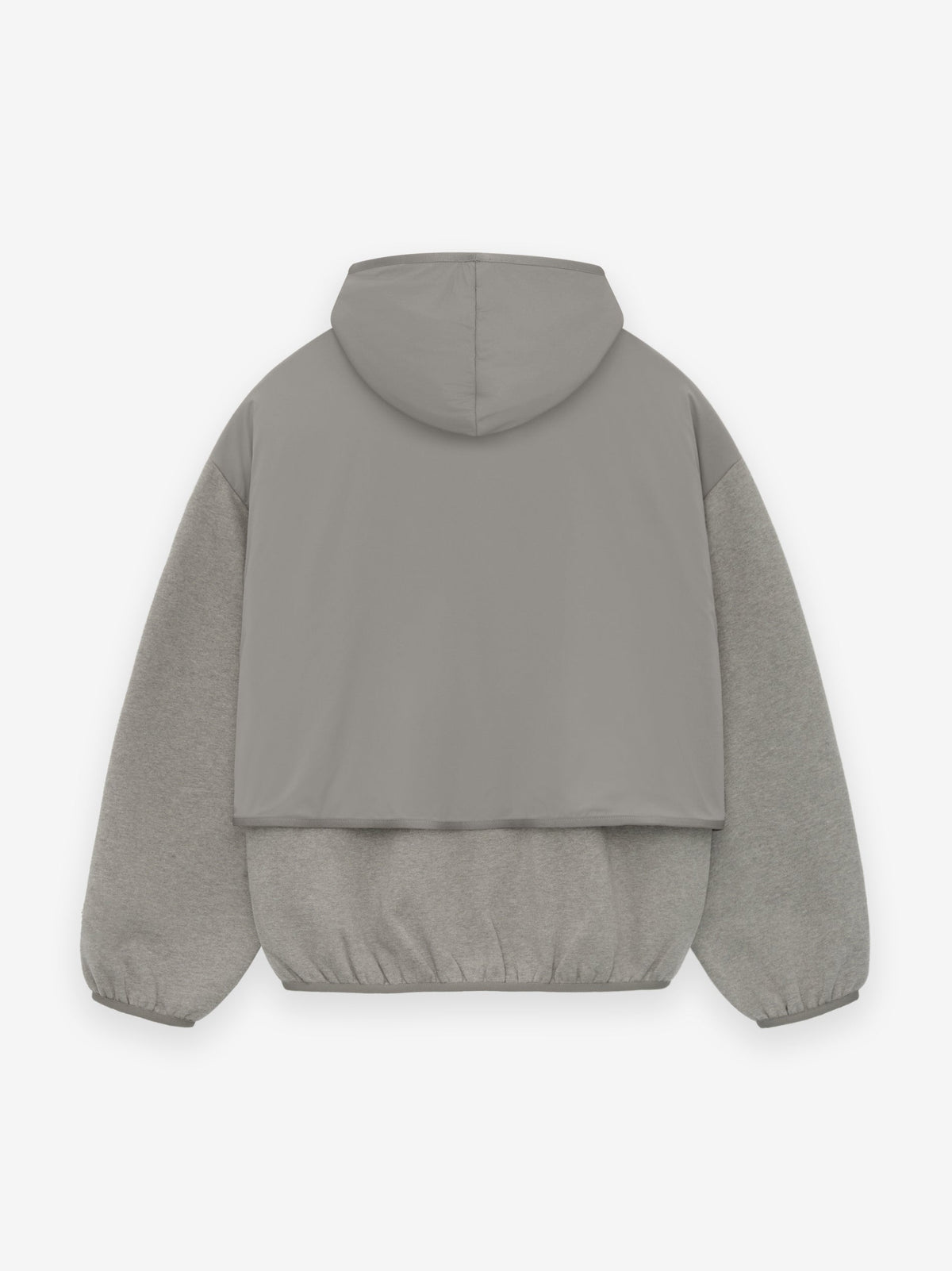 NYLON FLEECE HOODED SWEATSHIRT