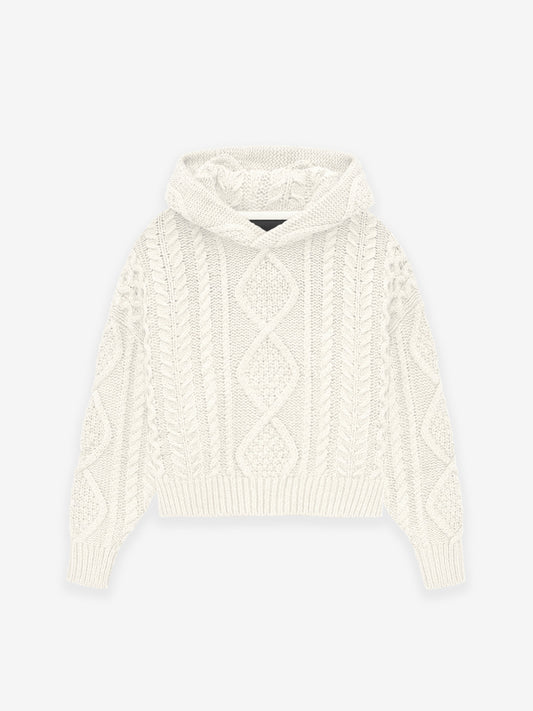 Kids Cable Knit Hoodie