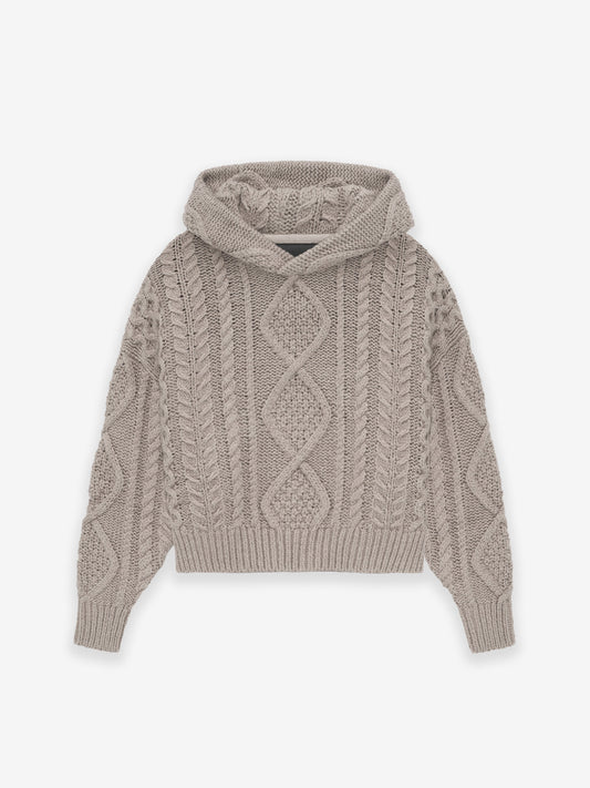 Kids Cable Knit Hoodie
