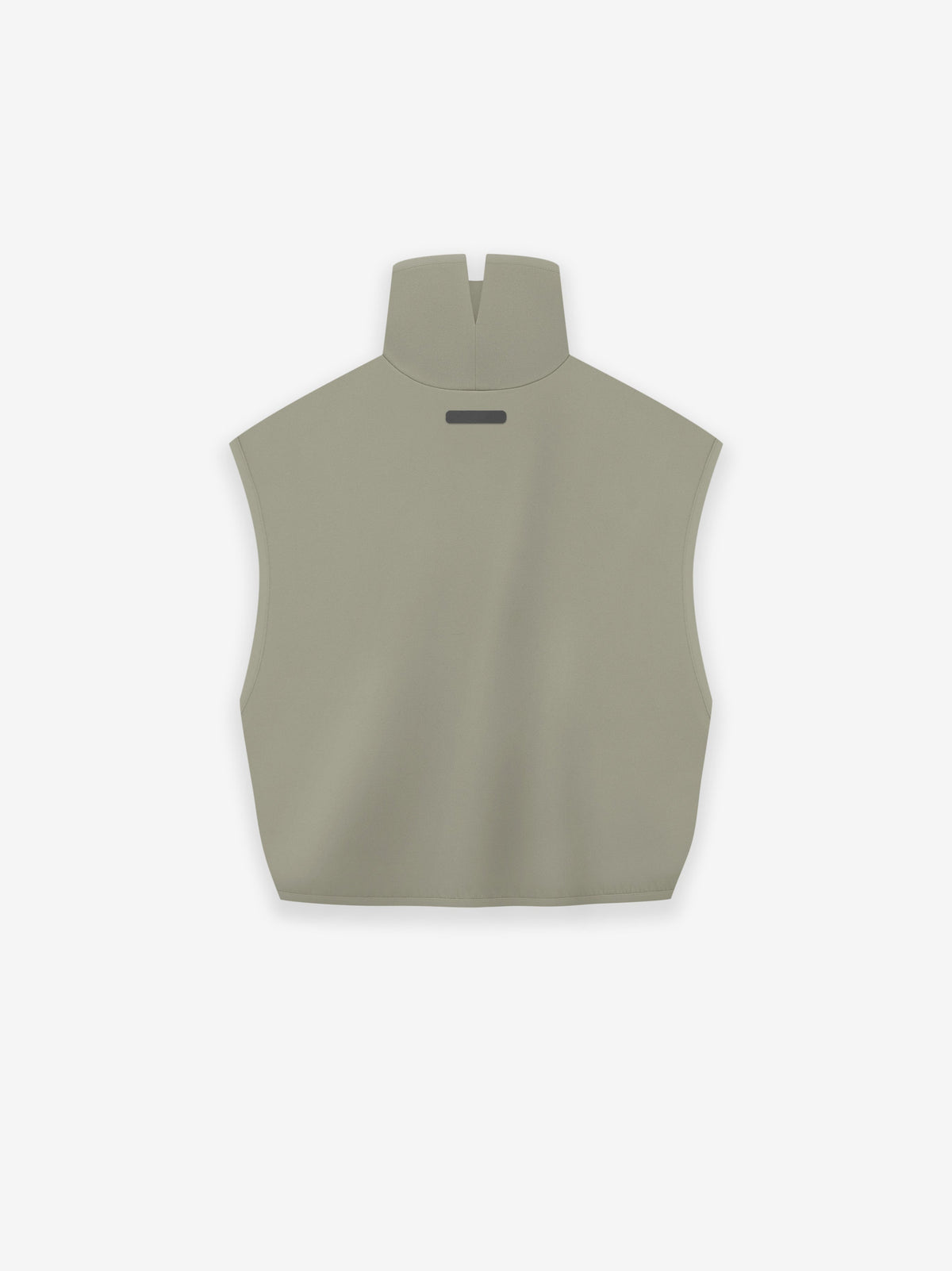 Womens Suede Fleece Muscle Mock Neck