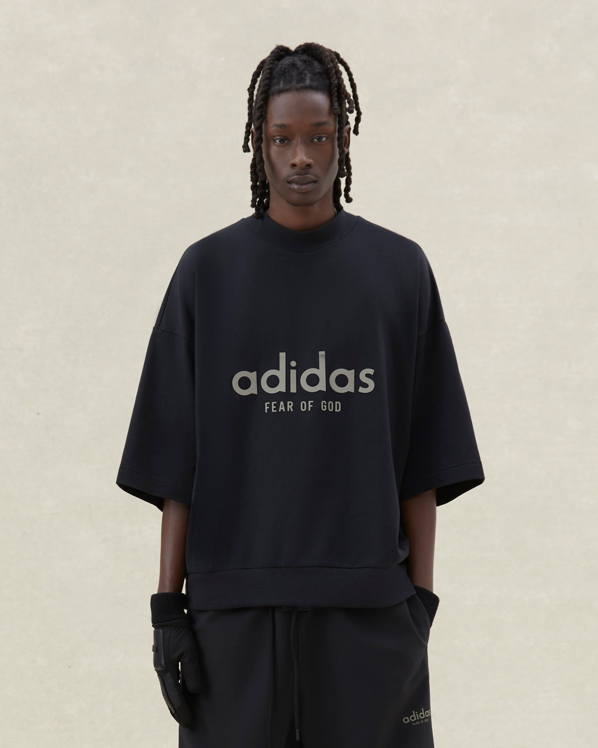Heavy Jersey 3/4 Mock Tee