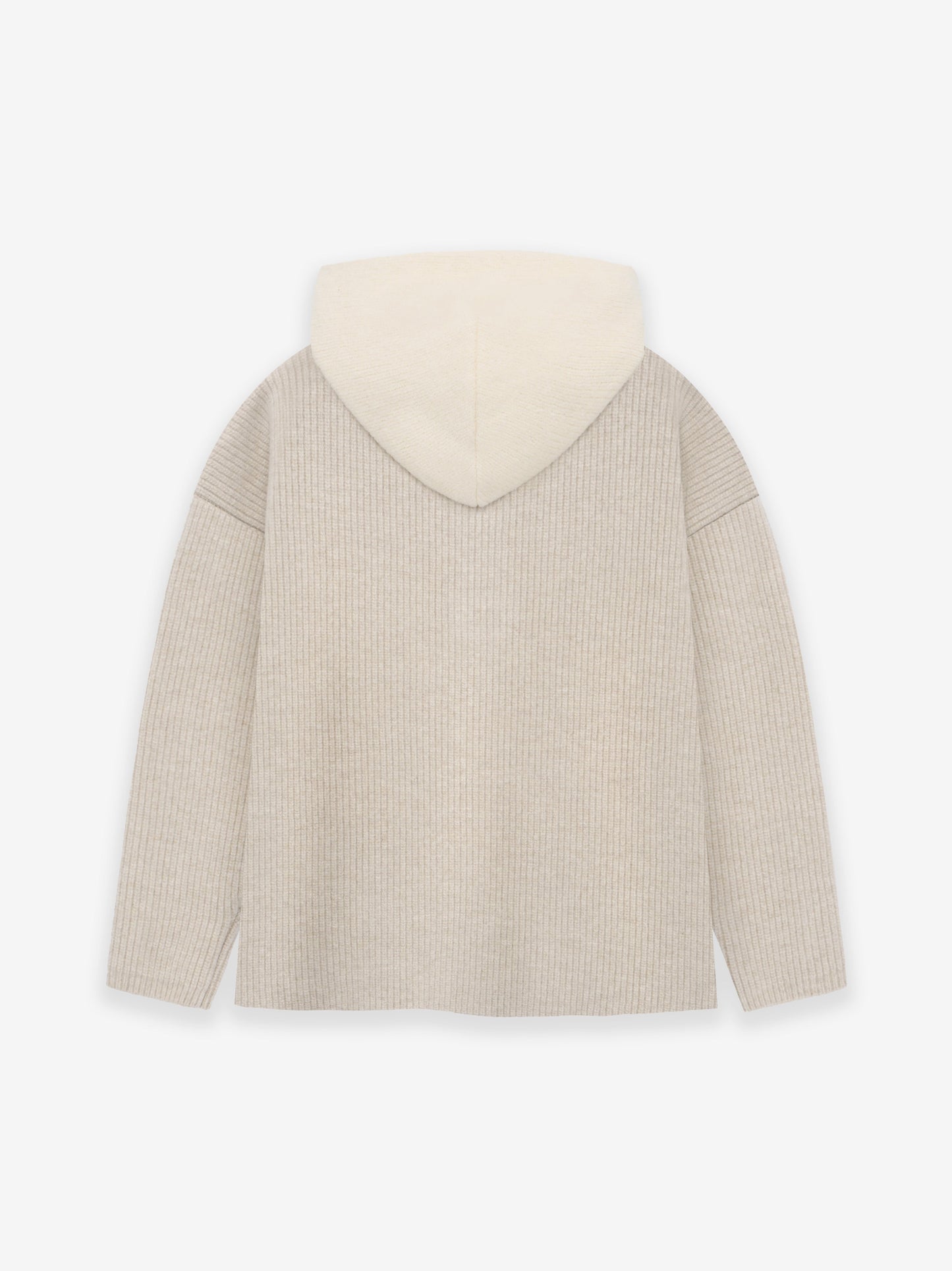 Wool V-Neck Hoodie