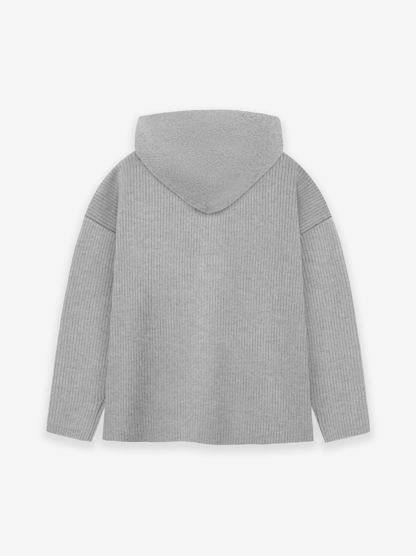 Wool V-Neck Hoodie