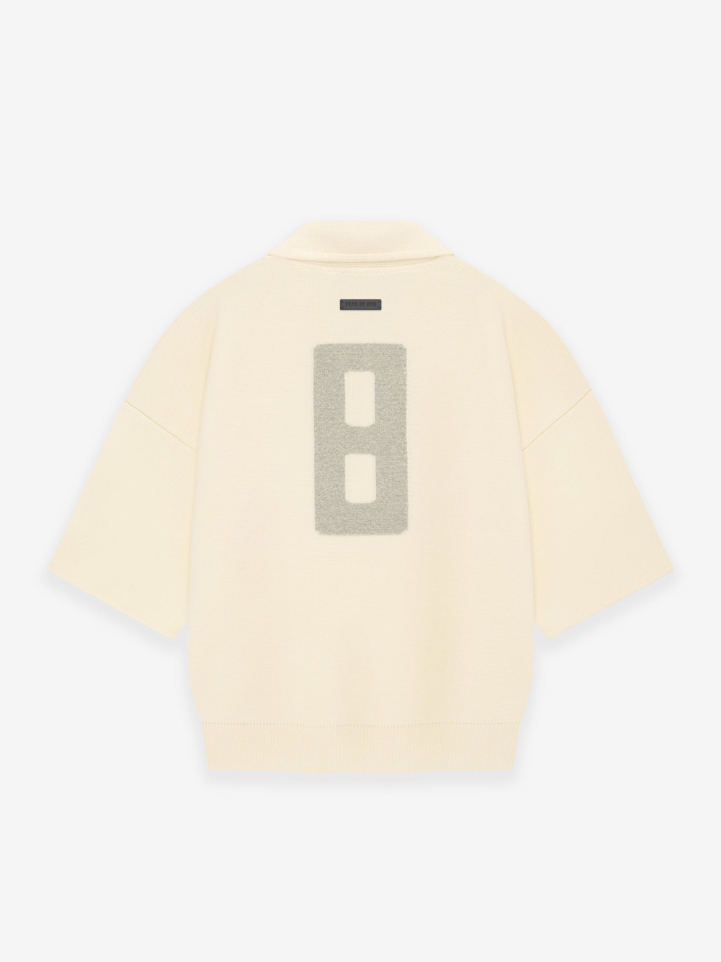 Wool 3/4 Sleeve Polo Sweater