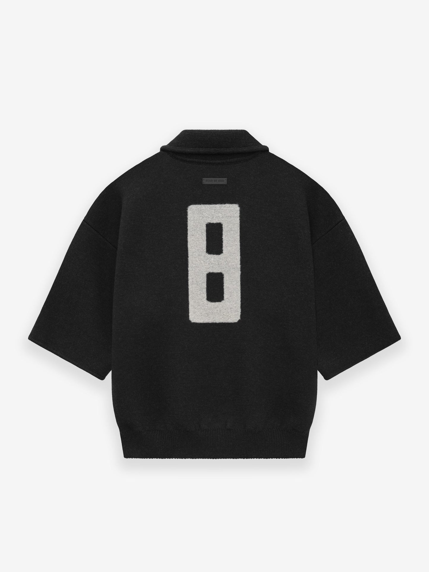 Wool 3/4 Sleeve Polo Sweater