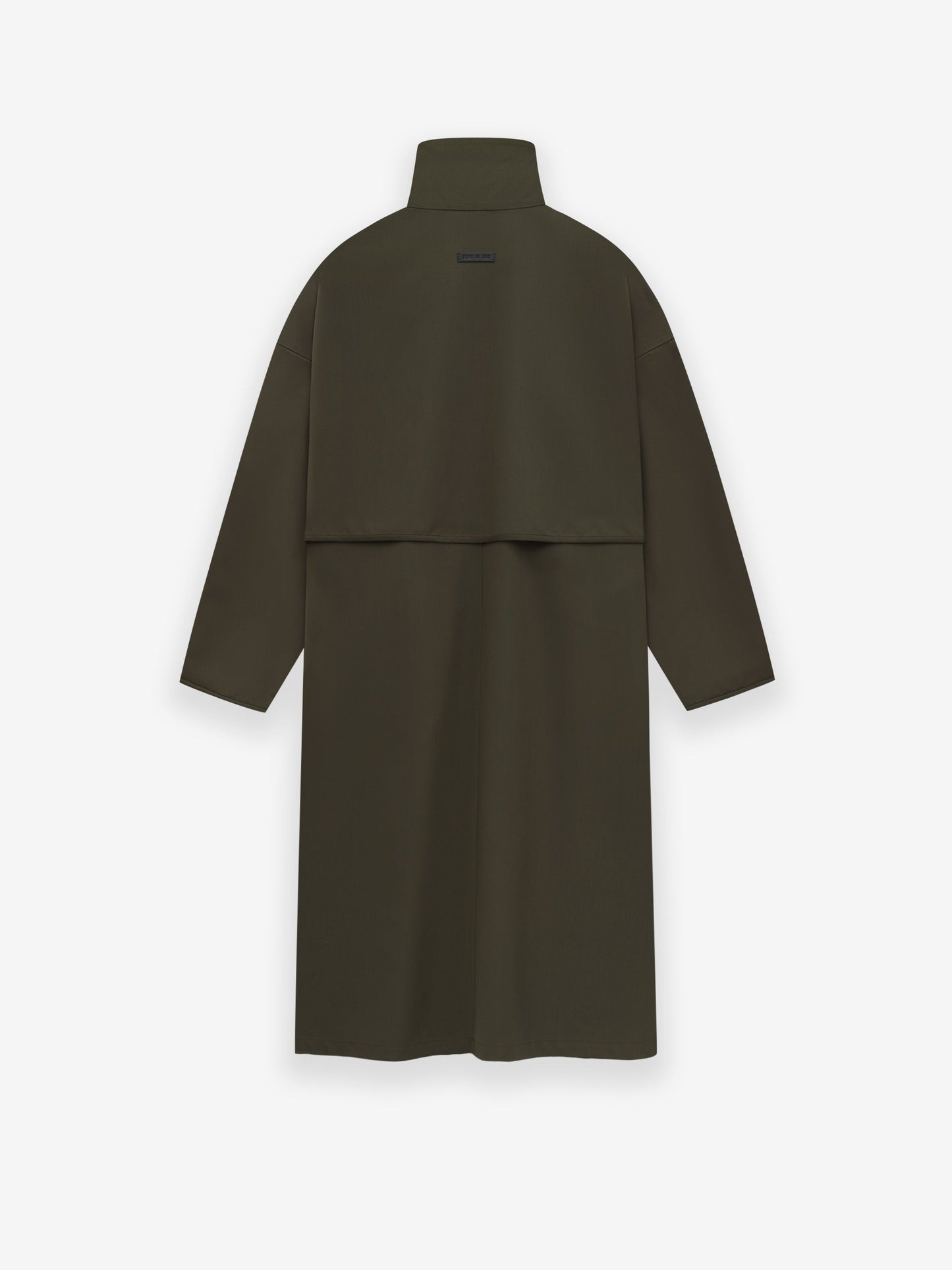 Wool High Neck Trench