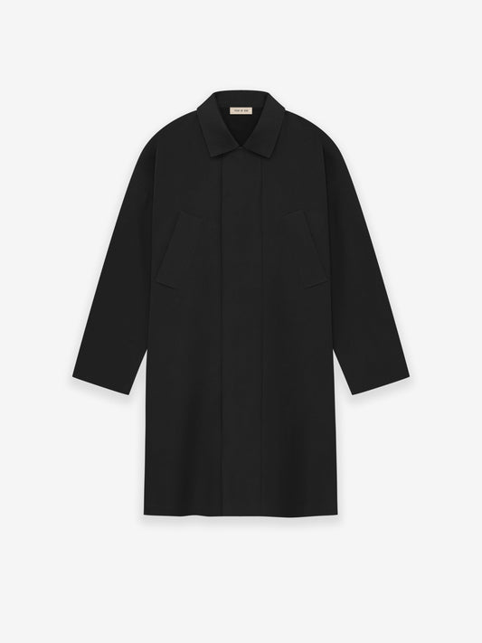 Wool Crepe 3/4 Length Trench
