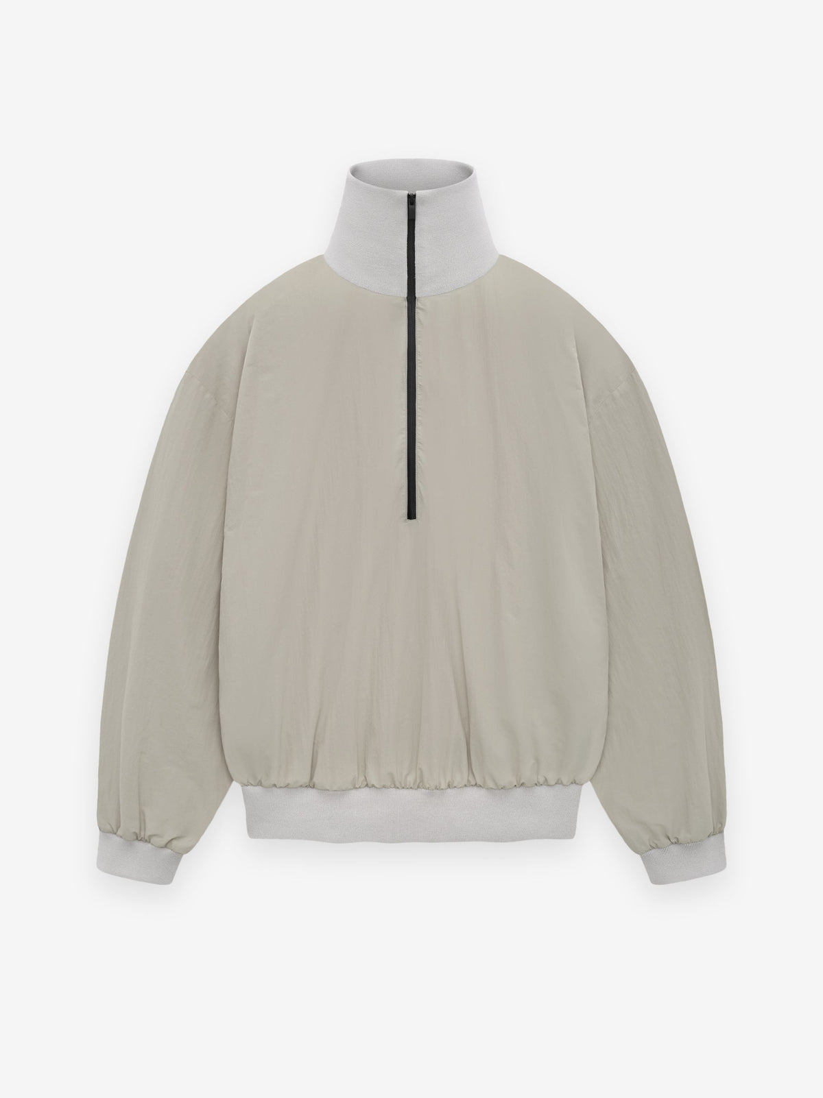 Washed Nylon Half Zip Track Jacket
