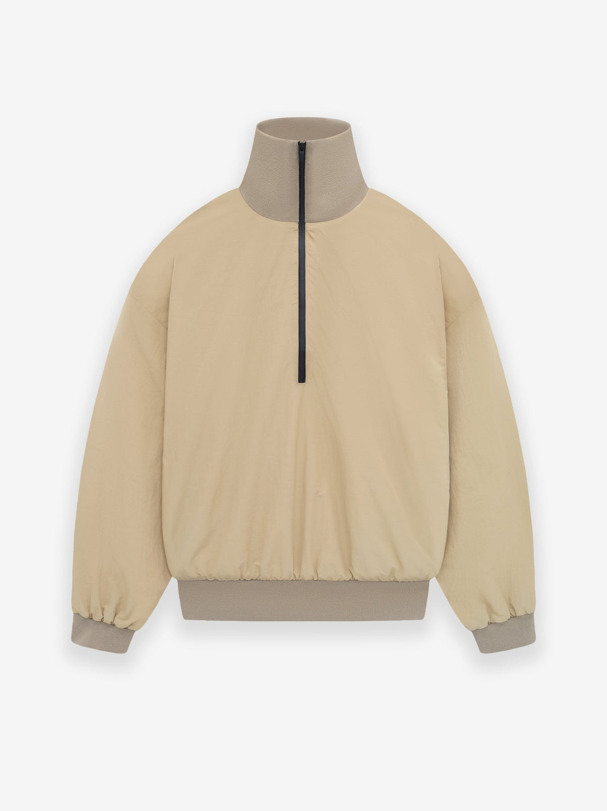 Washed Nylon Half Zip Track Jacket