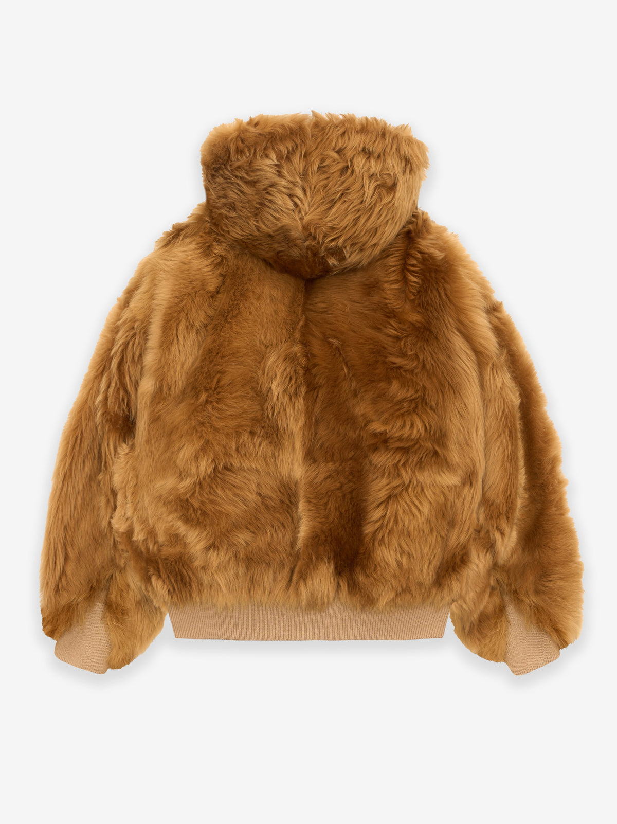 Shearling Hooded Bomber