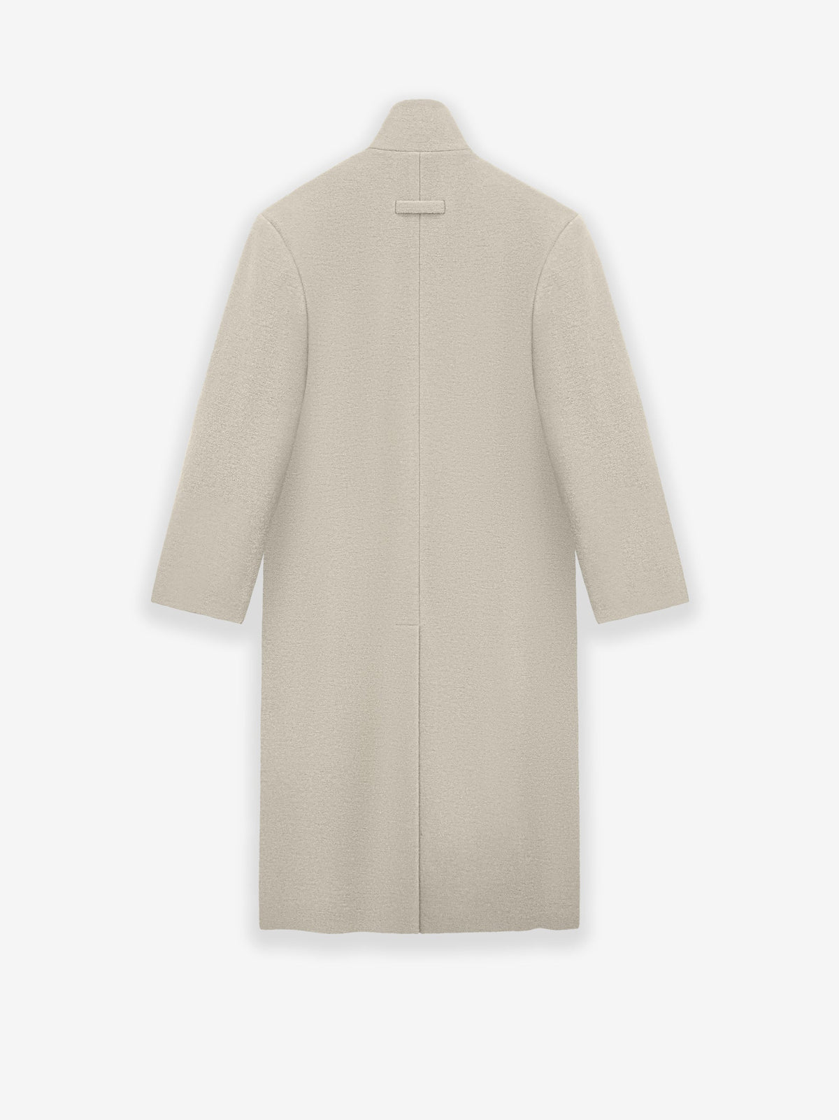 Boiled Wool Stand Collar Overcoat