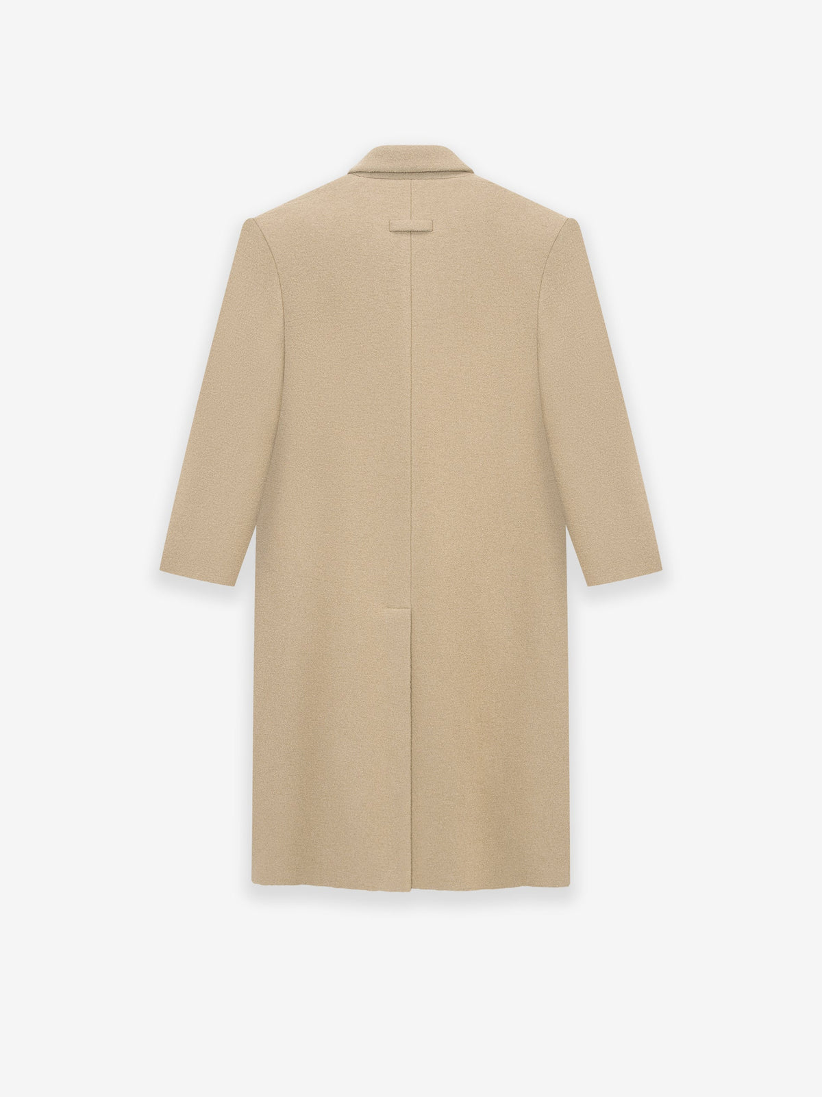 Boiled Wool Double Breasted Overcoat