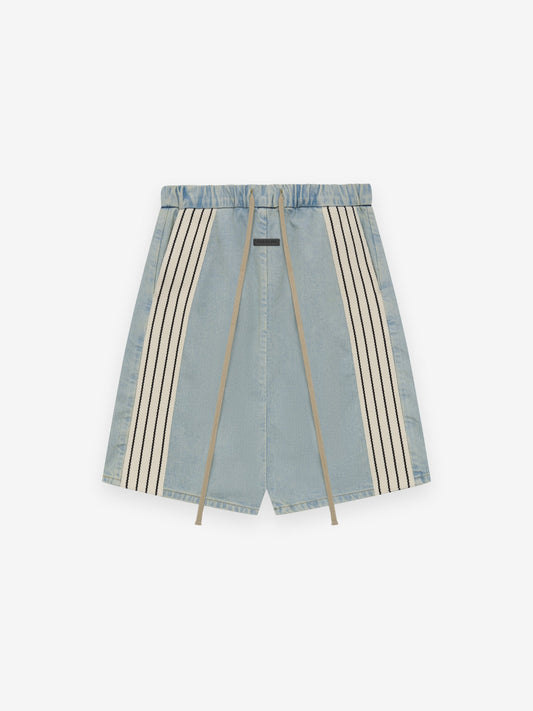 Denim Striped Relaxed Short