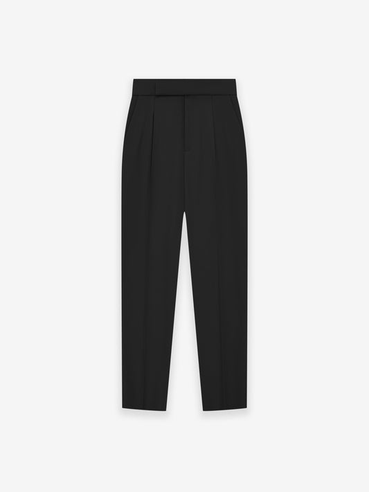 Wool Gabardine Tapered Trouser