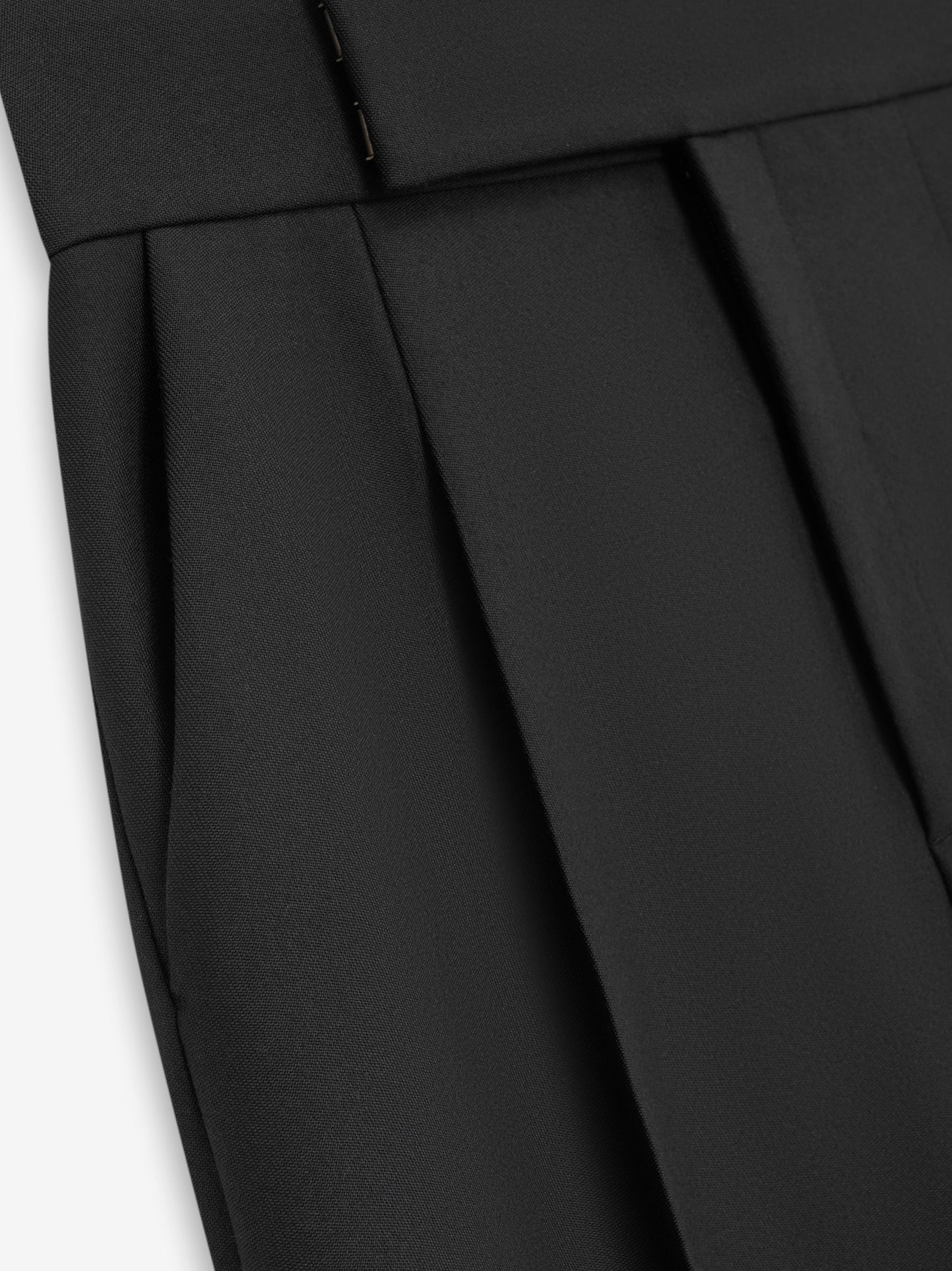 Wool Gabardine Tapered Trouser
