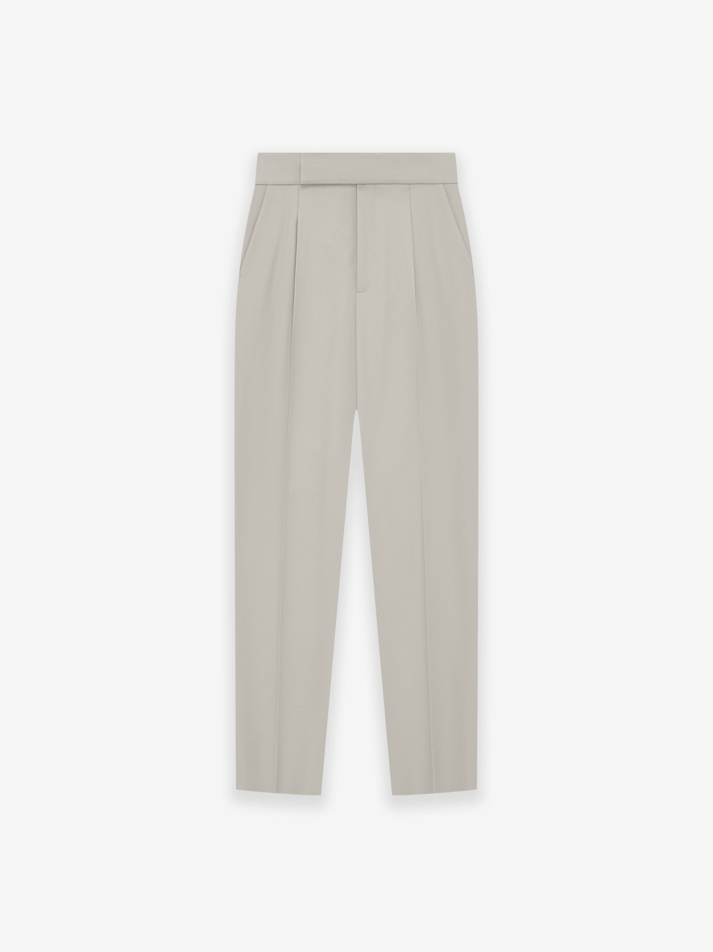 Wool Gabardine Tapered Trouser