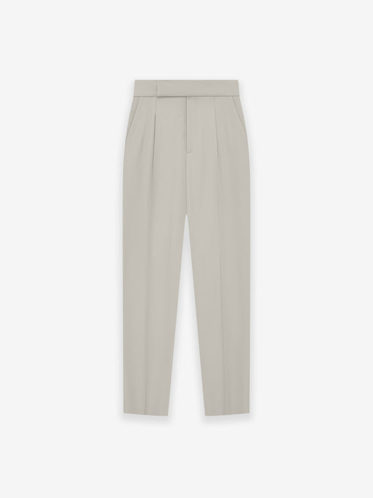 Wool Gabardine Tapered Trouser