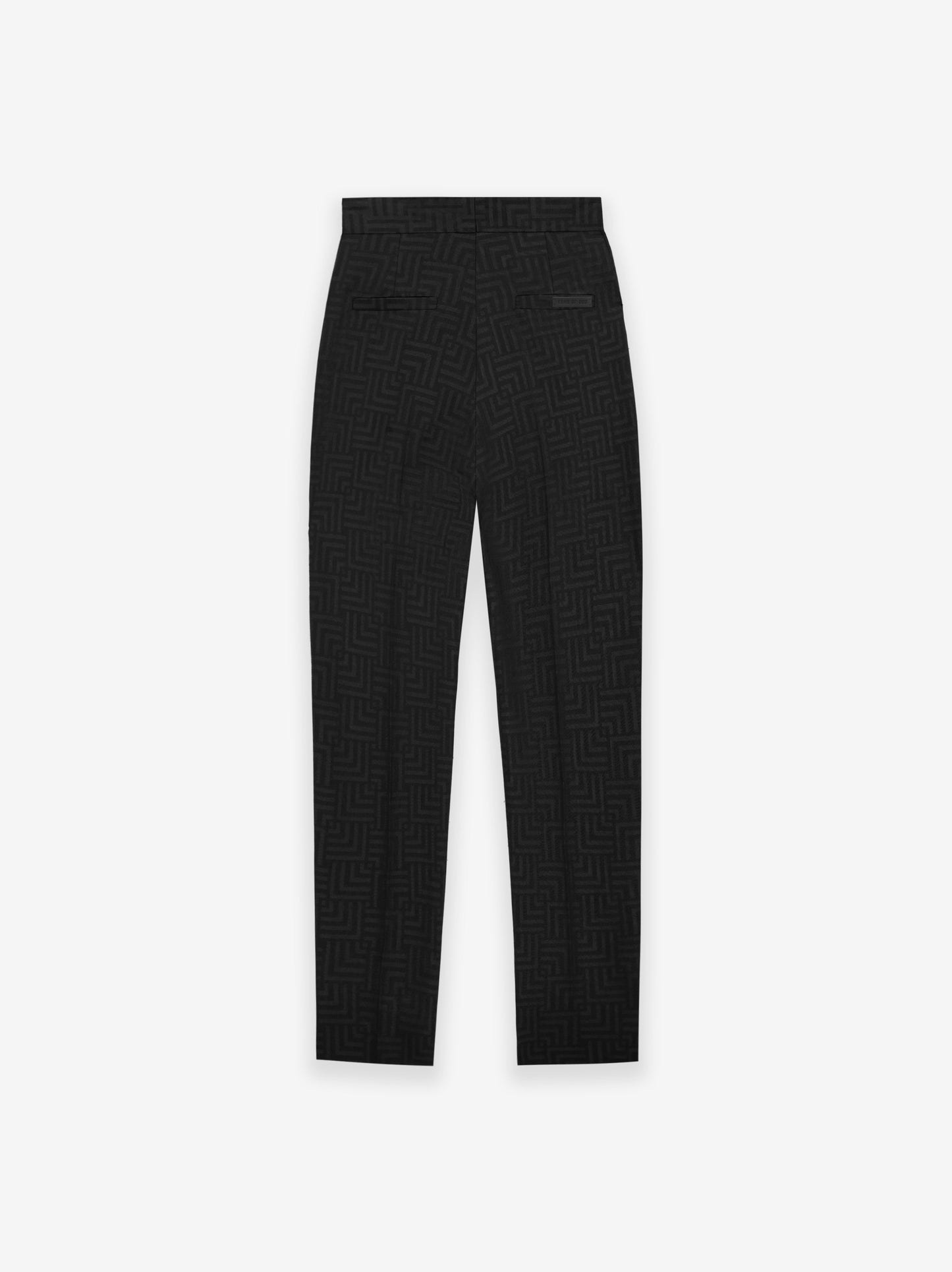 Wool Jacquard Tapered Trouser