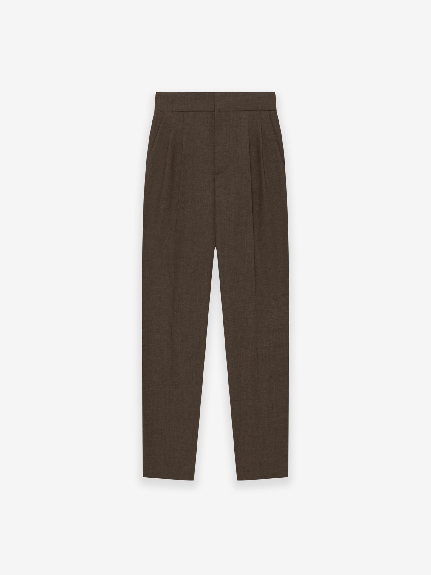 Wool Canvas Tapered Trouser