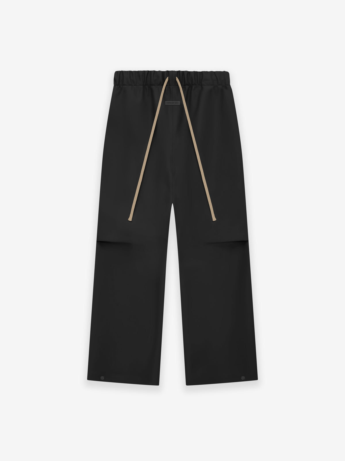 Rubberized Knee Pleat Wide Leg Pant