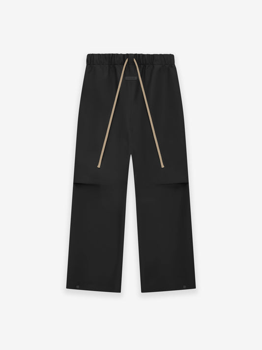 Rubberized Knee Pleat Wide Leg Pant