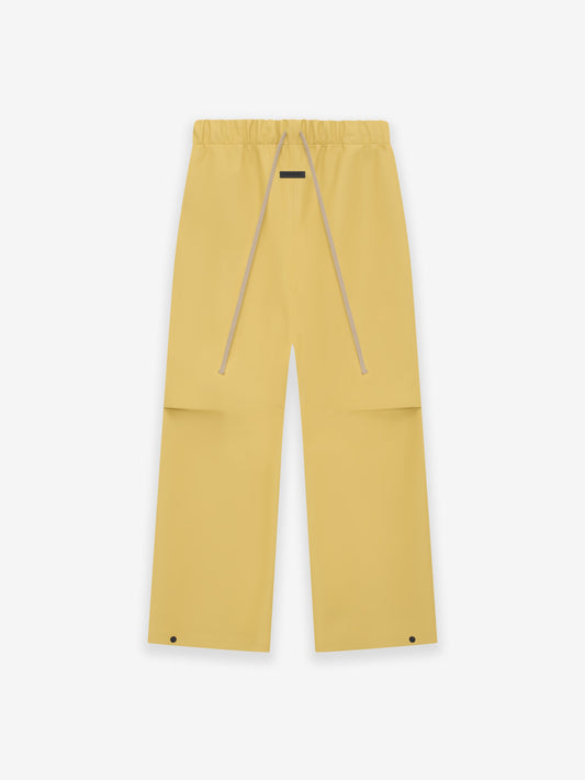 Rubberized Knee Pleat Wide Leg Pant