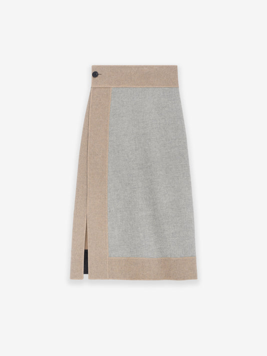 Double-Faced Wool Cashmere Blanket Wrap