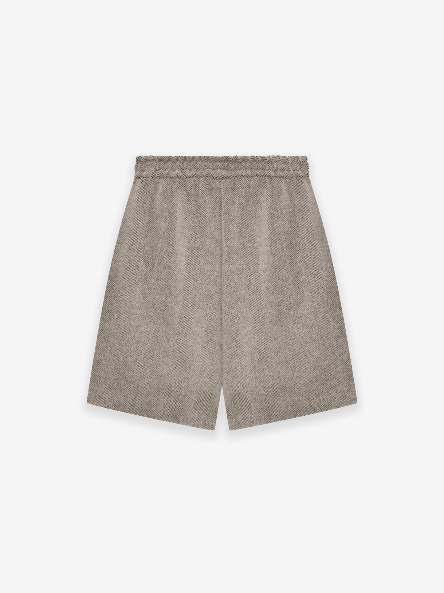 Chevron Brushed Wool Relaxed Short