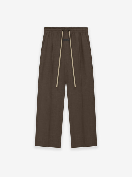 Wool Canvas Wide Leg Pant
