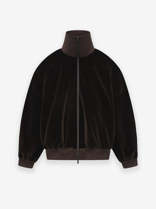 Cotton Velvet Track Jacket