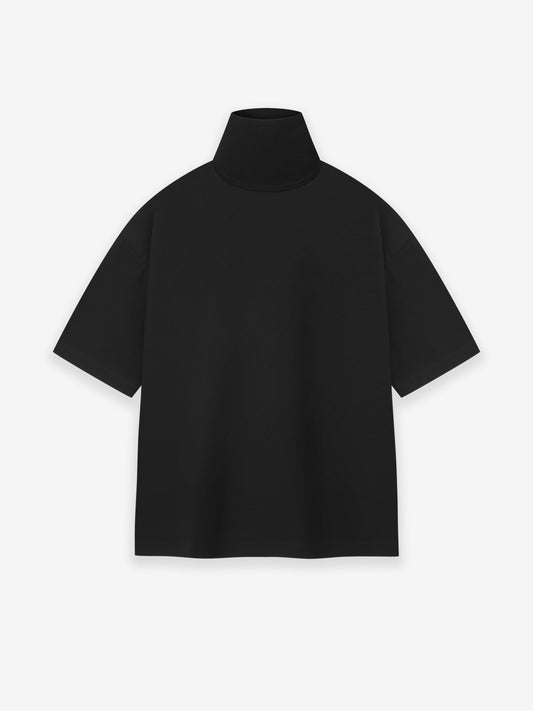Oxford High Neck SS Top