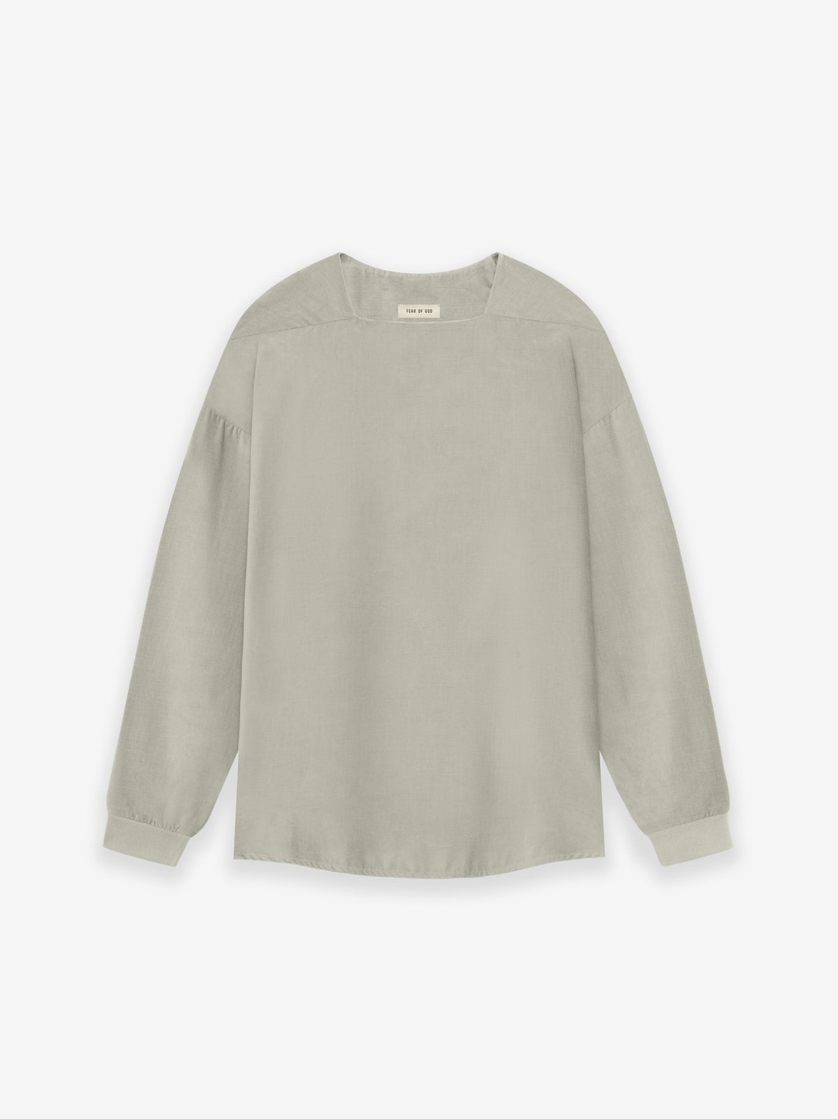 Corduroy Straight Neck LS Top