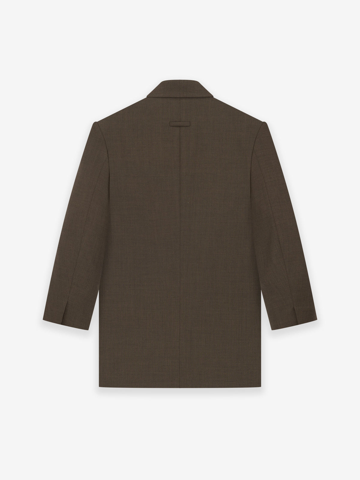 Wool Canvas Double Breasted Blazer