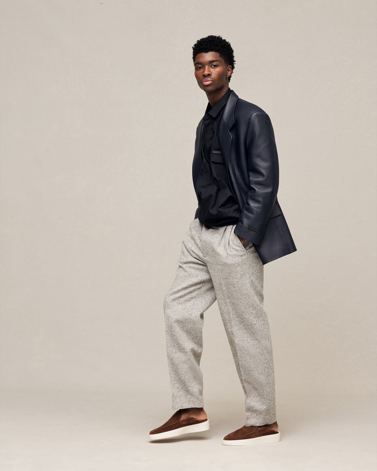Double Pleated Trouser